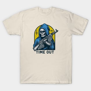 Grim Reaper with AK47 - Time Out T-Shirt